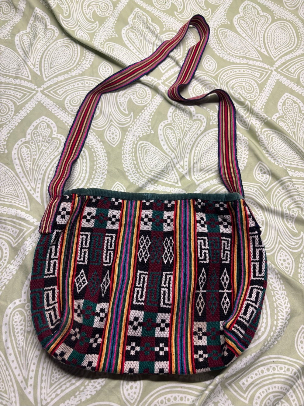 ✴️Handwoven Multicolor Stripe Crossbody Bag